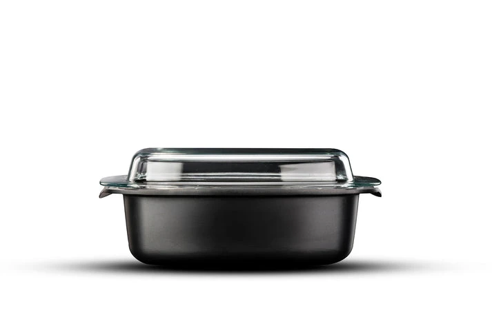 רוסטר עם מכסה זכוכית 5.5 ל' BLACK MARBLE