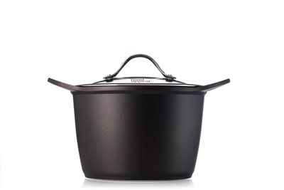סיר 22 סמ גבוה 4.8 ליטר BLACK MARBLE